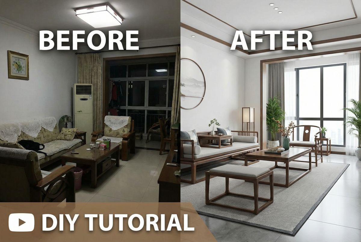 蘑菇视频家居改造视频分享 - 出租屋改造视频演示